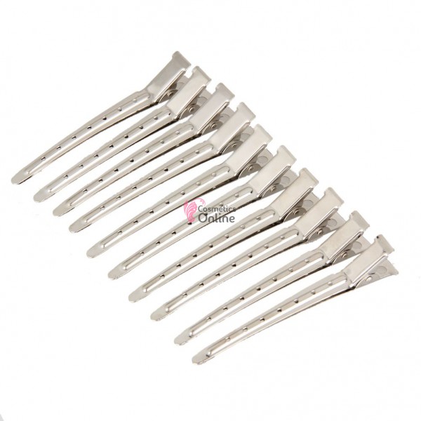 Clipsuri metalice pentru coafor CLP01 medii 8,5 cm, 12 bucati